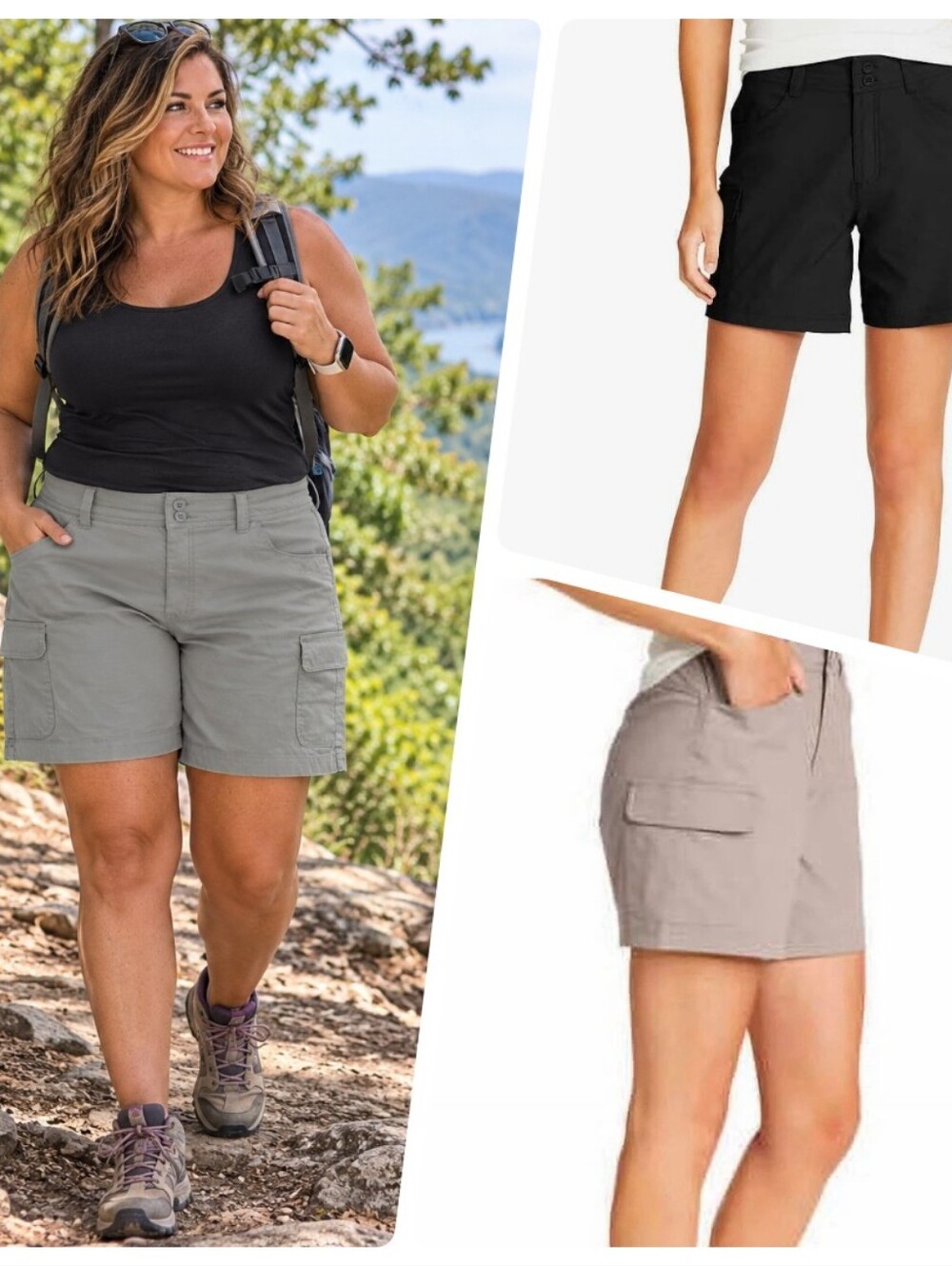 Eddie Bauer Womens Summer Trail Short Bundle Three Pair Sz 14 6 Inch Inseam WS64